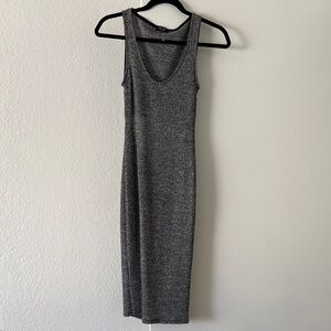 Aria Charcoal Midi Dress